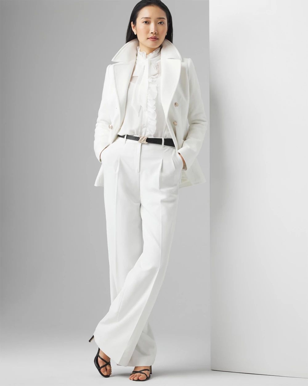 White house black market white jacket 2025